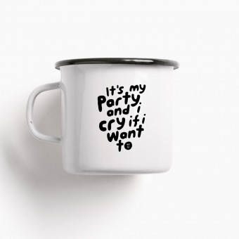 typealive / Emaillebecher Tasse / It's My Party