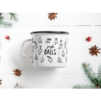 typealive / Emaillebecher Tasse / Jingle Balls