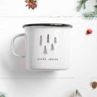 typealive / Emaillebecher Tasse / Finnish Christmas