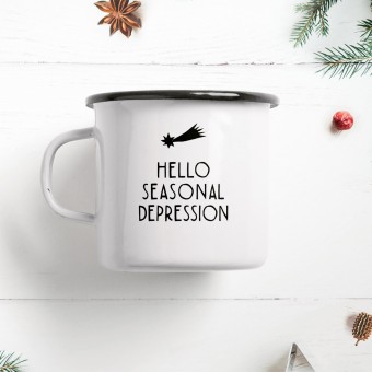 typealive / Emaillebecher Tasse / Seasonal Depression