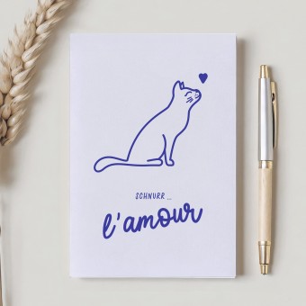 Notizheft "Schnurr... l´amour" für Katzenliebhaber:innen TANTE TIA