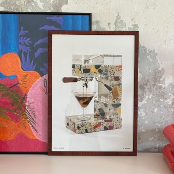 "Martini Terrazzo" (DIN A2 Artprint, limitierte Auflage) von Tina Bobbe