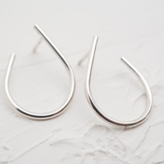 Ohrstecker Tropfenform - Sterlingsilber - SchmuckvonVreni
