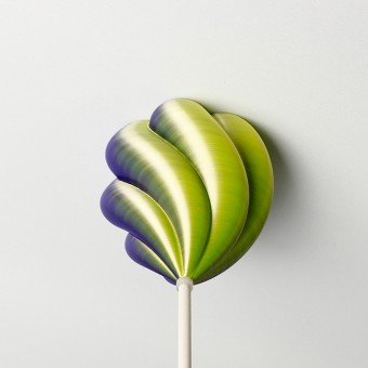 canopie® - Lampenbaldachin – Tulpe Twist Duo Grün-Lila