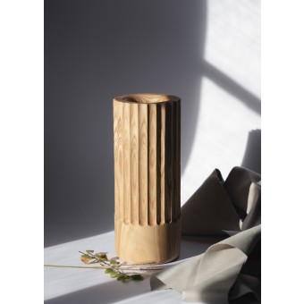 Handgedrechselte Vase VA011 aus Eiche - Studio Fiatal