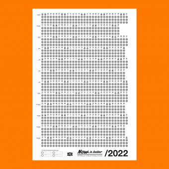 Bob And Uncle Design – Wandkalender – Now Is Better 2022 – Weiß – 680 x 1000 mm