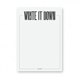 NOTIZEN – NOTIZBLOCK – Write it down – Studio Schön®