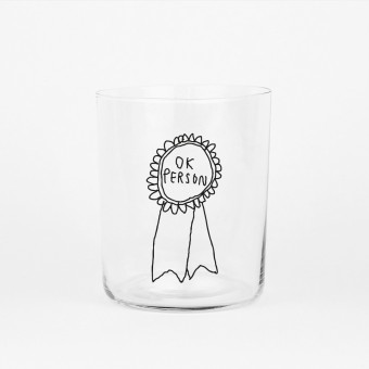 Ok Person - 500ML Glas - yahya studio, johanna schwarzer