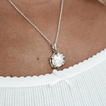 Anhänger Perle silber gefasst Fünf Clothing