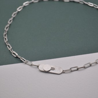 Kette "Geknöpft" aus Silber von DOPPELLUDWIG