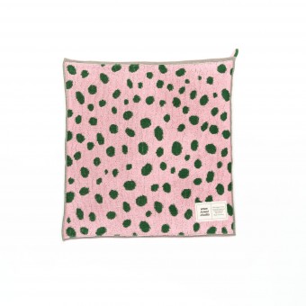 Towel.Studio | Pebbles Frottee Küchenhandtuch | Pink & Green