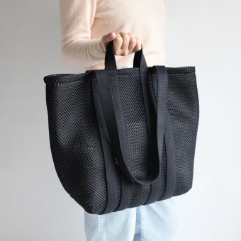 alexbender Riesen Shopper 3D Mesh Schwarz