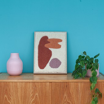 Gerahmter Wandteppich - FORMES MORPH // Rosa Rauscher