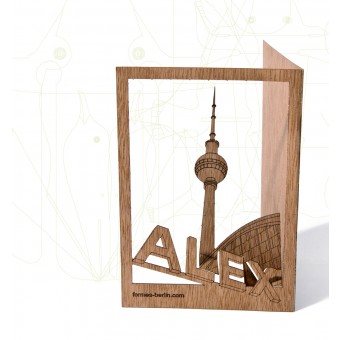 formes Berlin Alexanderplatz-Karten - 6 Postkarten aus Holz