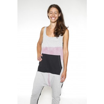 Trikotesse Printed Kangaroo Jumpsuit