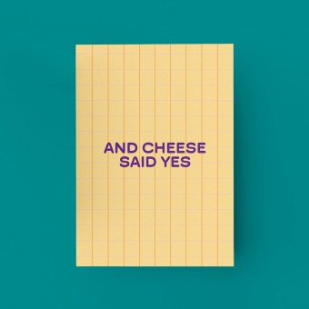 MAMF® "And Cheese Said Yes" Postkarte