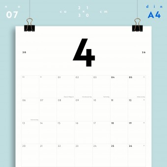 A4 Monatskalender Nr. 07 / ab sofort / frau rippe