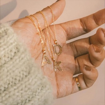 Anoa Kette Buchstabe Gold