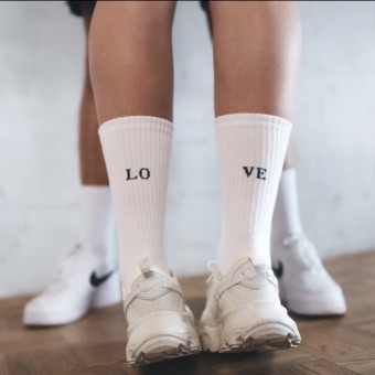 Socken LO VE oder VE LO - arrel