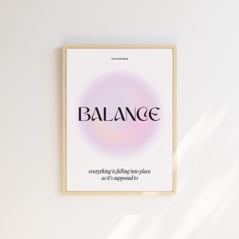 Poster BALANCE A4 – the slouvibes
