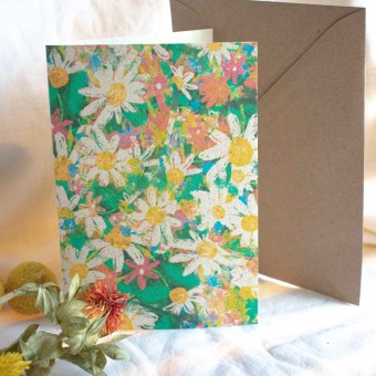 formwiese »Blumenwiese« 3er-Set Grußkarten mit Kuverts (Blumenmotiv, Frühling)