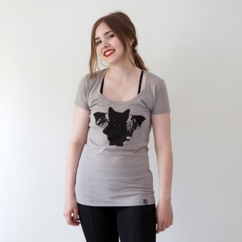 Bon Matin Tunic Shirt BatCat Opal