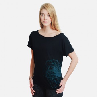 Bon Matin Fashion Top Oktopus (blaugrün)