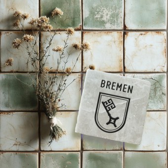 Stadtliebe® | Bremen Marmor Magnet „Bremen Wappen“