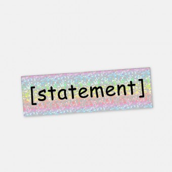 Aufkleber Statement in Comic Sans – Brunhilda
