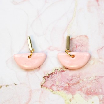 nathys_illustration Ohrringe "butter rose" 1cm hoch 1,5 cm breit