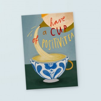 franzizo Postkarte »Positivitea«