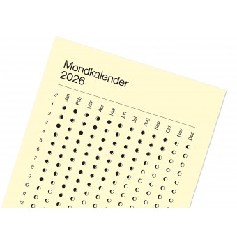 Wandkalender Mondphasen 2026 von Candrakala