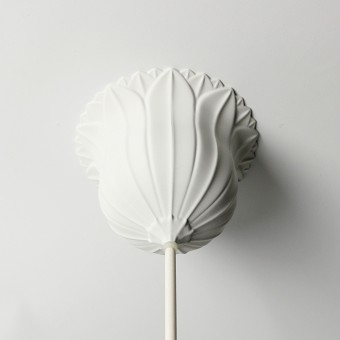 canopie® - Lampenbaldachin – Blüte Nr. 1 Gipsweiß