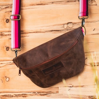 Crossbody Slingbag - chocolate/harmony (Leder) - Burning Love
