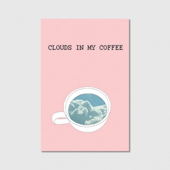 ZEITLOOPS "Clouds in my coffee", Poster ca. A4 / A3