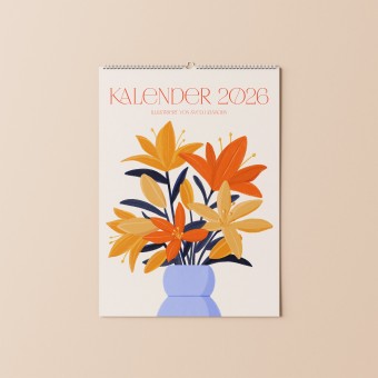 Blumen & Pflanzen Kalender 2026 / A4 / Svea Hansohn Illustration