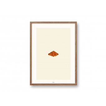 Croissant Kunstdruck A4 - SANS.