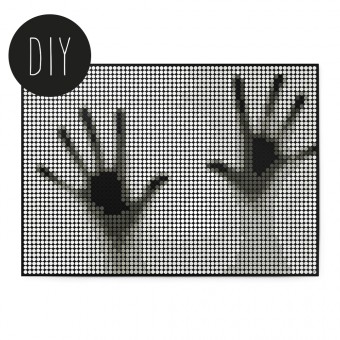 dot on art / hands – DIY-Kunstwerk zum Selberkleben / 50x70 cm