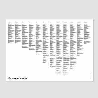 Saisonkalender – Edition Julie Joliat