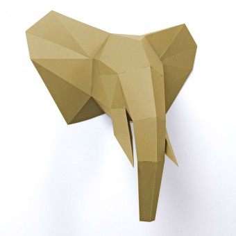 PaperShape 3D Elefant zum Zusammenstecken