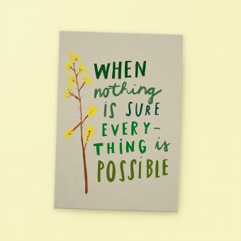 franzizo Postkarte »Everything is possible«