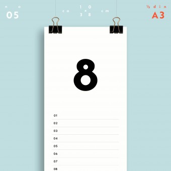 Geburtstagskalender Nr. 05 / immerwährend / frau rippe