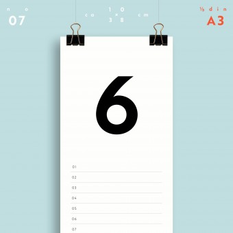 Geburtstagskalender Nr. 07/ immerwährend / frau rippe