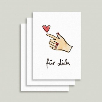 Farina Kuklinski • 3er Postkarten Set • für dich