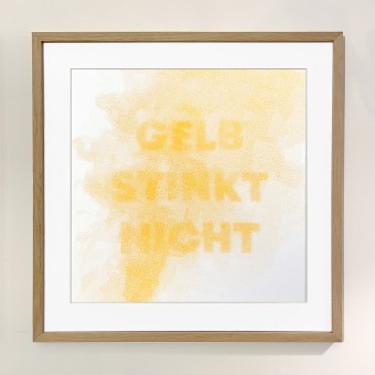 Limitierter Siebdruck „Gelb stinkt nicht“ – Teil der vierteiligen Reihe „Gelb regiert die Welt“