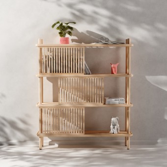 halblang | Regal „Blendend 3“ | Streifen Muster