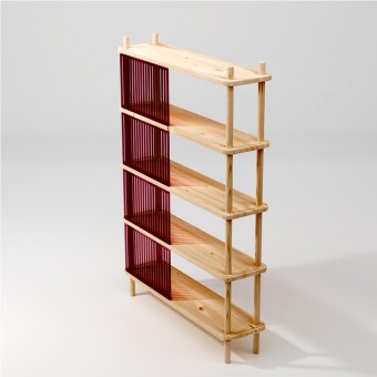 halblang | Regal „Blendend 4“ | Streifen Muster