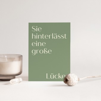 Große Lücke SIE | 3er Set Klappkarten inkl. Umschlag | heartfelt paper & co