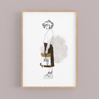 nathys illustration Poster/ Kunstdruck "hej"