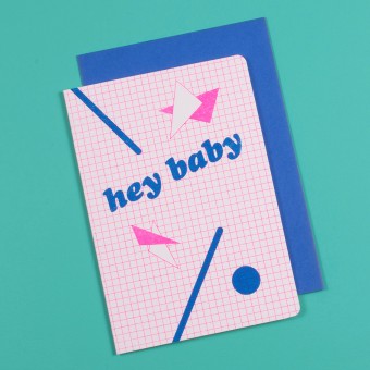 polypodium / hey baby - Grußkarte - Risodruck